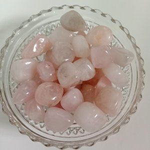 Rose quartz- Tumbled rose quartz- Natural rose quartz- Love crystal
